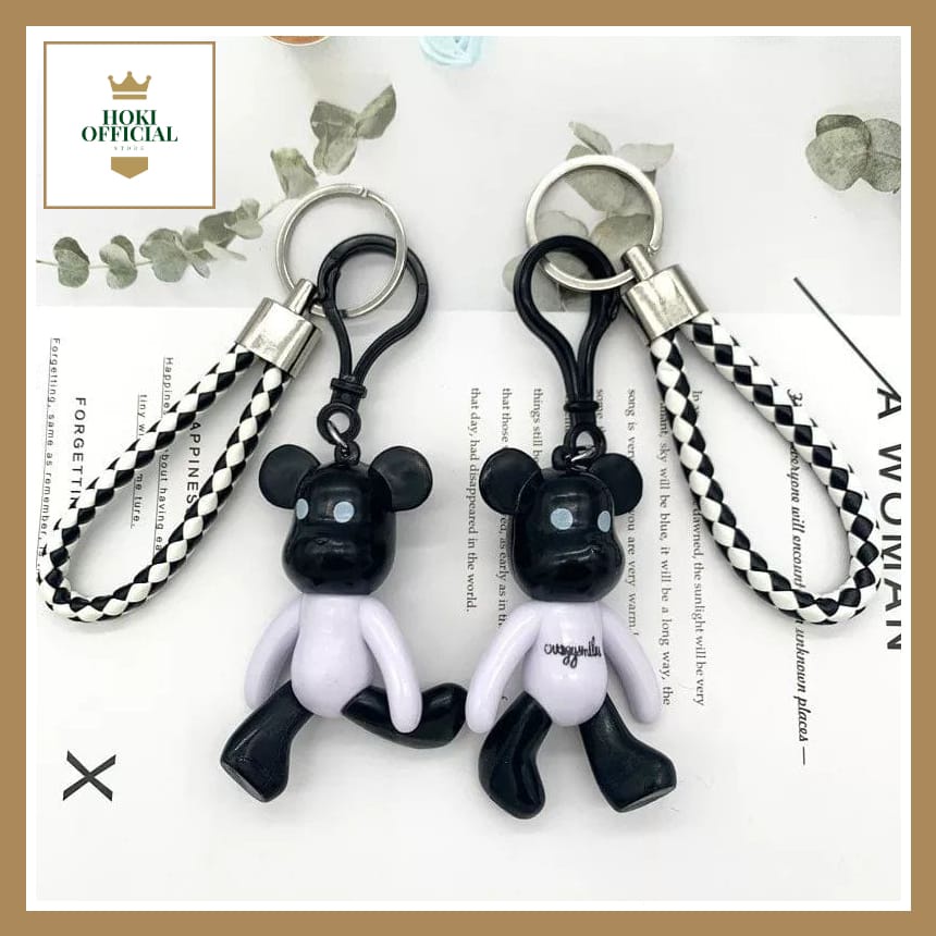 [COD] Cute Mini Bear Gantungan Tas Lucu Gambar Beruang Gantungan Kunci Keychain Tas Wanita Murah Bisa COD HokiOfficial