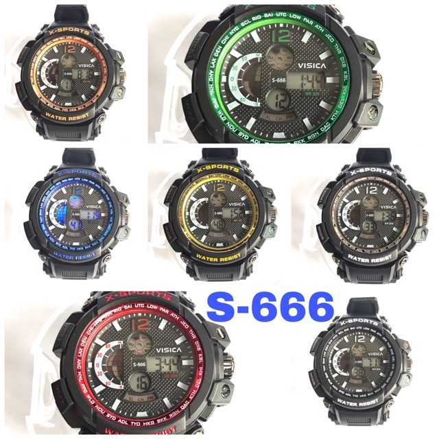 Jam tangan sporty digital remaja dewasa anti air fashion watch visica