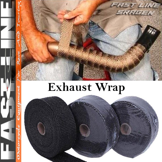 Anti Panas Knalpot Exhaust Wrap Peredam Panas Knalpot Kendaraan