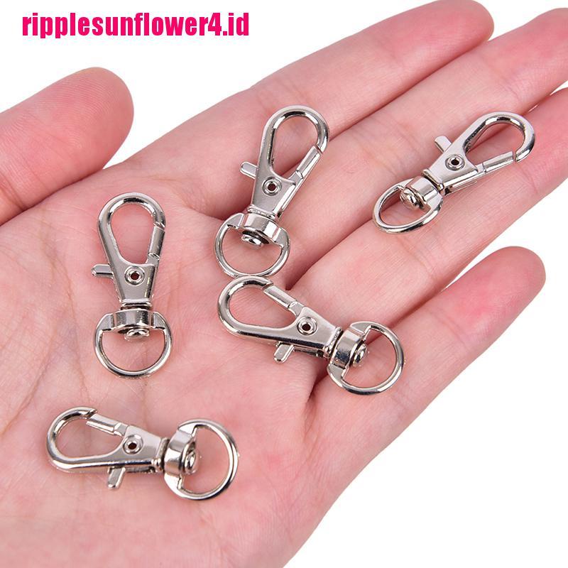 10pcs Klip Kait Carabiner Mini Bahan Aluminum Alloy Untuk Membuat Gantungan Kunci