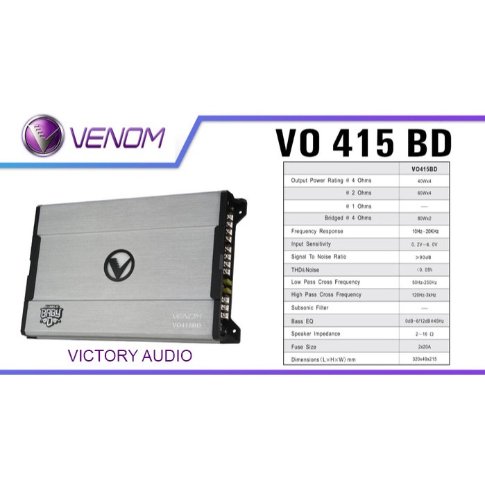 Jual Power Amplifier Channel Venom Baby Diablo Vo Bd Power Ch