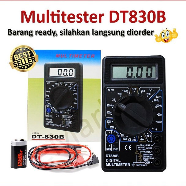 multimeter digital mini murah multi tester avo meter voltmeter