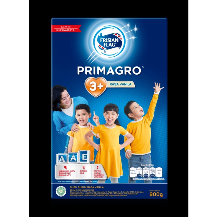 PRIMAGRO 3+, 750g SUSU PERTUMBUHAN ANAK TINGGI KALSIUM DAN DHA