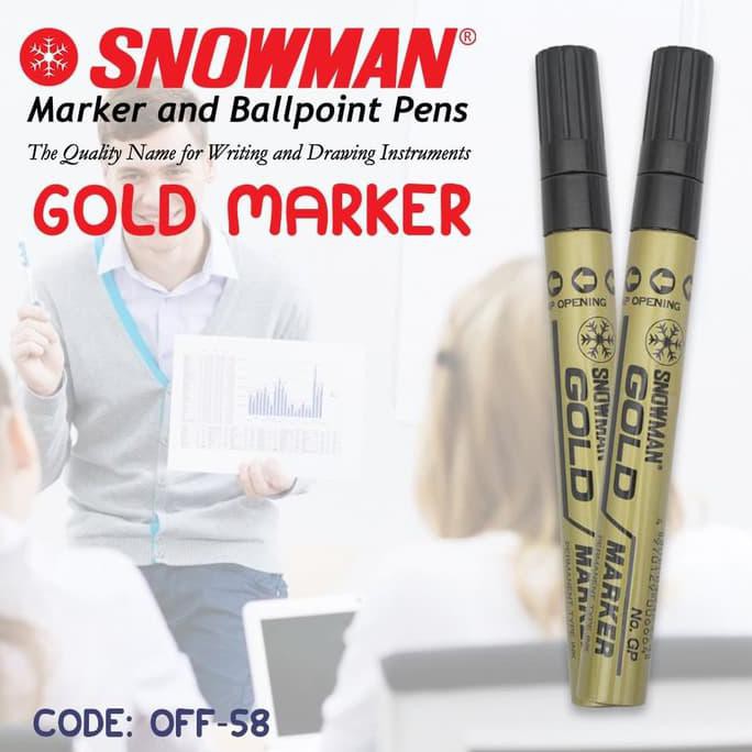 

Hemat Banget! Spidol Emas Snowman Gold Marker Pen Terlaris