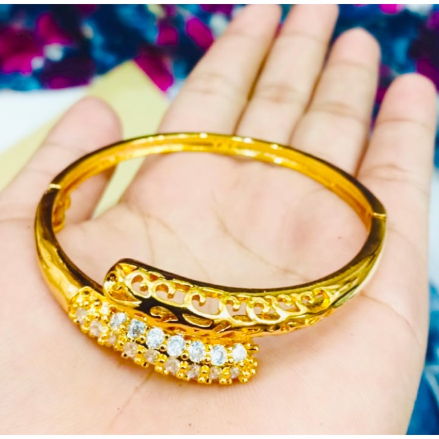 Gelang tangan wanita gelang bangle cobra gelang lapis emas gelang yaxiya