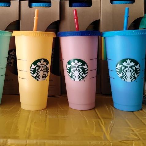 ▼ Tumblr Starbuck Colour Changing Reusable Cold Cups ✳