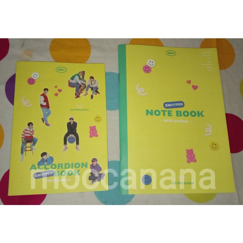 GGU GGU Package Enhypen Notebook dan Accordion Book