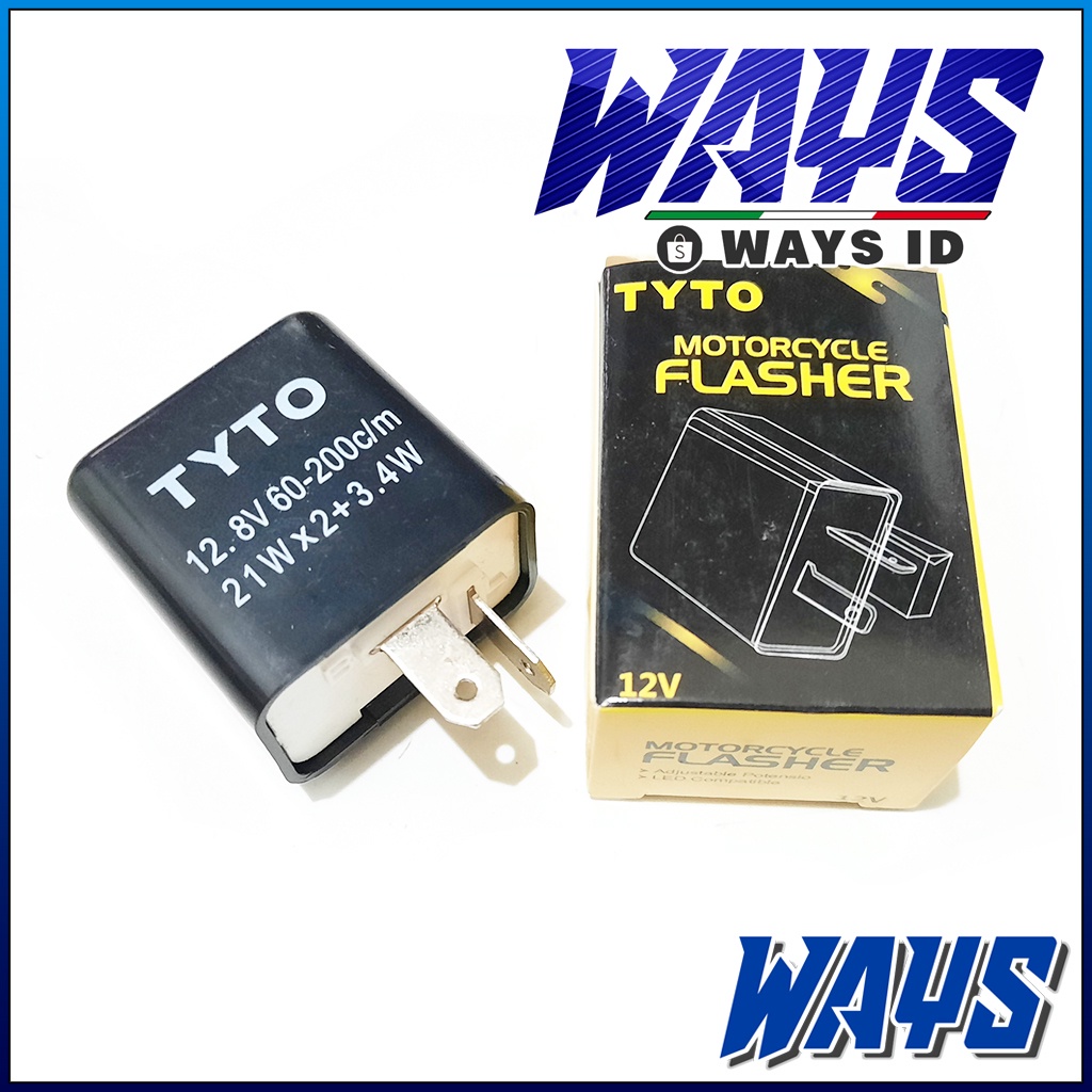 [L247] CR7 TYTO AES Flasher Flaser Relay Lampu Sein Sen Weser Hazard Bohlam LED Motor Universal