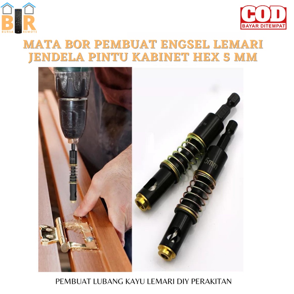 Alat Instalasi Engsel Pintu Portabel Lemari JENDELA PINTU Kabinet HEX 5mm