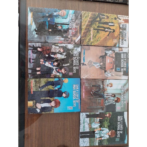 Komik Daily Lives of High School Boys set vol 1-7 end segel ori