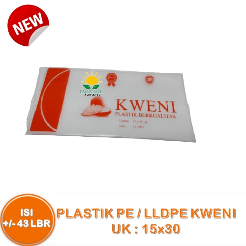 Plastik Pe 15x30 (1 Kg) Plastik PE Kweni 15x30 Plastik Ikan Cupang Plastik Gula Plastik Es Batu