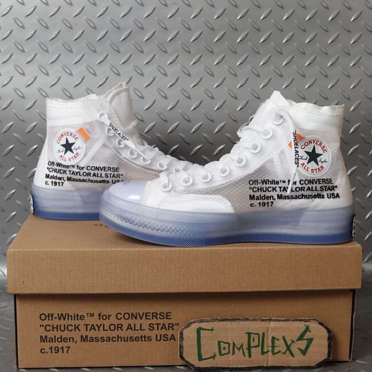 OFF WHITE TRANSPARAN X CONVERSE CHUCK TAYLOR VIRGIL ABLOH