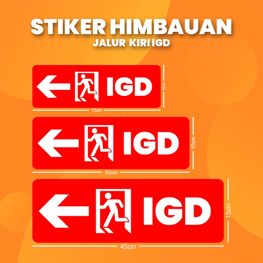 

Stiker K3 Jalur Kiri IGD / Sticker HSE "left" lane (Print Tajam & Anti Air)