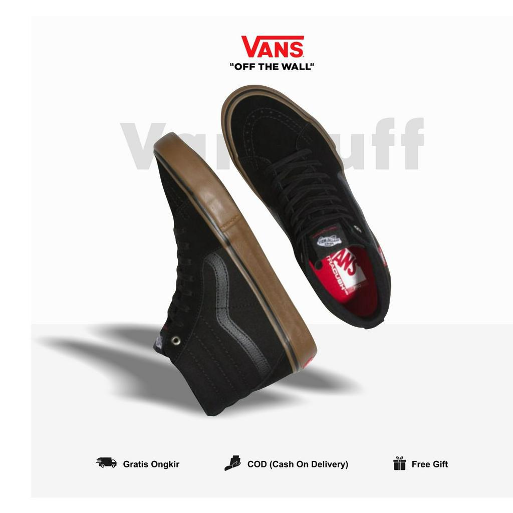 SK8 Hi Pro Black Gump Original 100% BNIBWT Global Market SK 8 High PRO Black Gum Ori