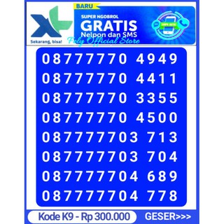 KARTU PERDANA XL 0K MURAH NOMOR CANTIK XL TERLARIS GRATIS TELPON DAN SMS SEPUASNYA KE SESAMA XL ...