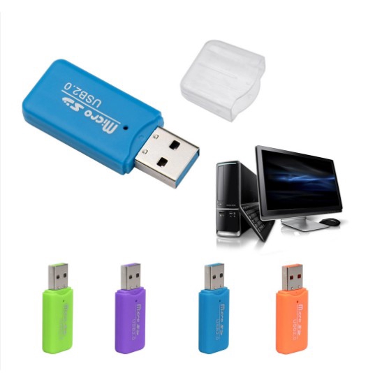 High-speed color TF card SD card reader USB memory card