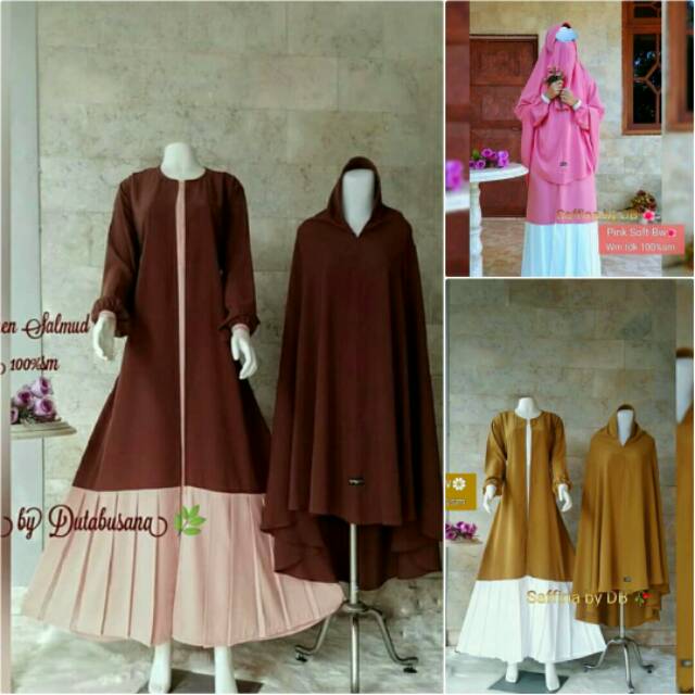 GAMIS CANTIK SET CADAR ELEGAN SYARI SAFFINA BY DUTA BUSANA
