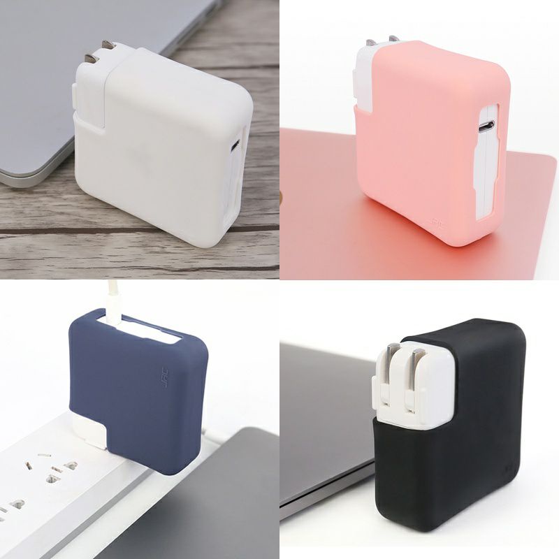 Cover Silikon Pelindung Charger Macbook Case Pelindung Charger Macbook / Casing Charger For Macbook Air Pro Retina 2015 - 2021 Charger