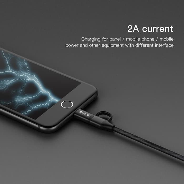 BASEUS Yiven Kabel Micro / Lightning iPhone 2 in 1 2A Sync &amp; Charge