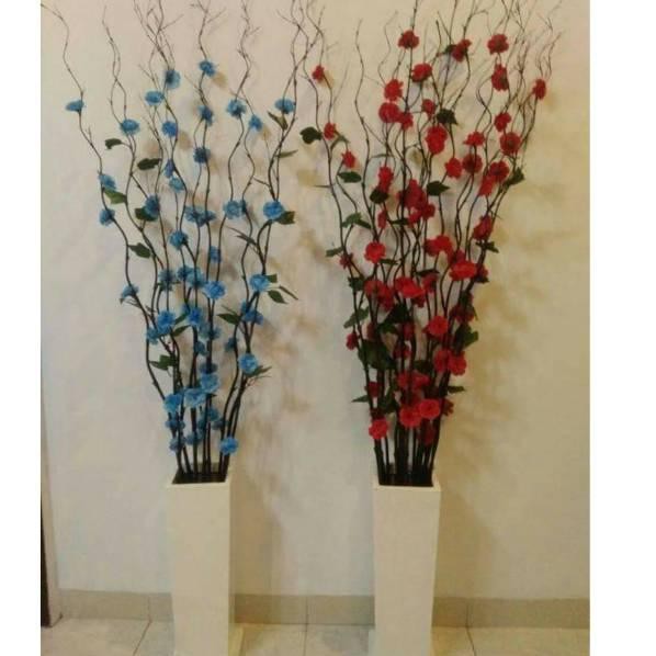 「HADIR」 hiasan bunga bambu ulir