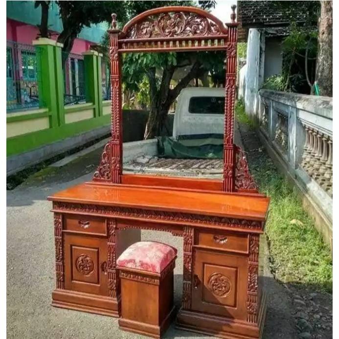 TERMURAH meja rias model Rahwana / meja rias Kayu jati / meja rias murah / meja rias anak / meja kan