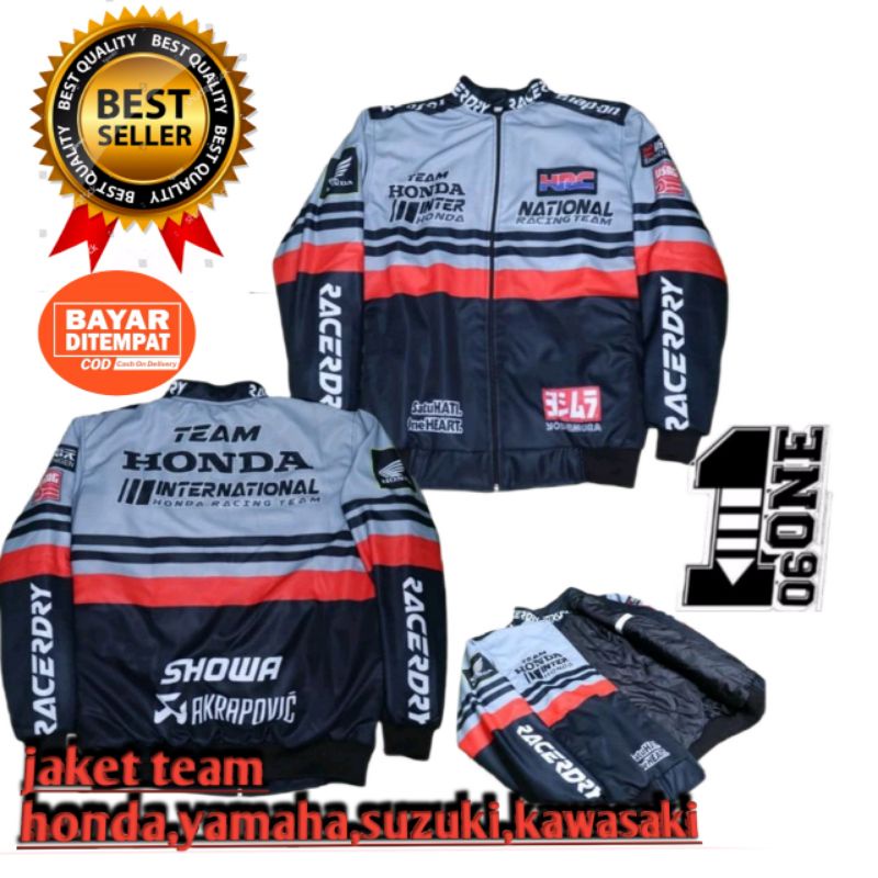 Jaket Motor Pria Touring Full Printing Sublimation Size L Xl