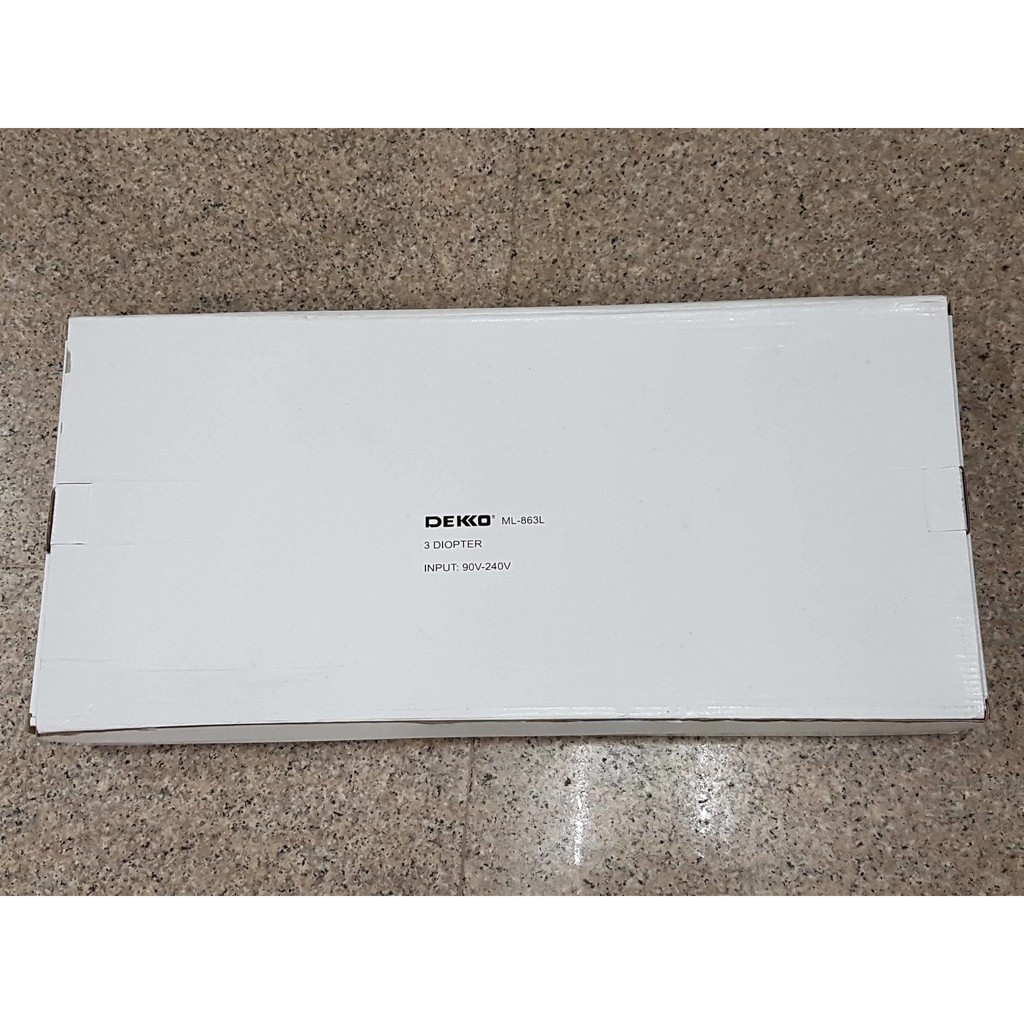 Promo DEKKO ML-863L magnifier table lamp with 10X Optical magnifying glass Termurah