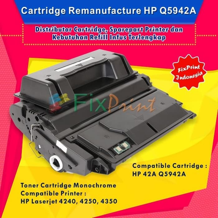 Remanufactured Toner Cartridge 42A, Printer HP 4240n 4250dtnsL 4350dtn