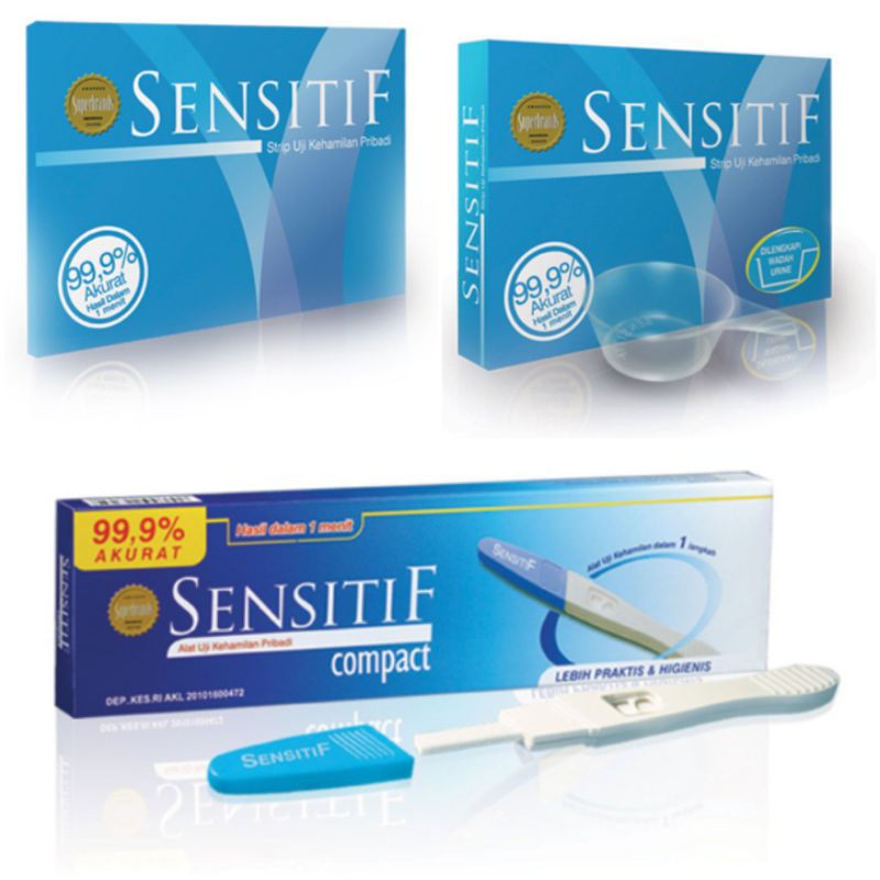 Alat Uji Kehamilan / Test Pack / SENSITIF strip / Sensitif UC / Sensitif Compact / Sensitif Digital