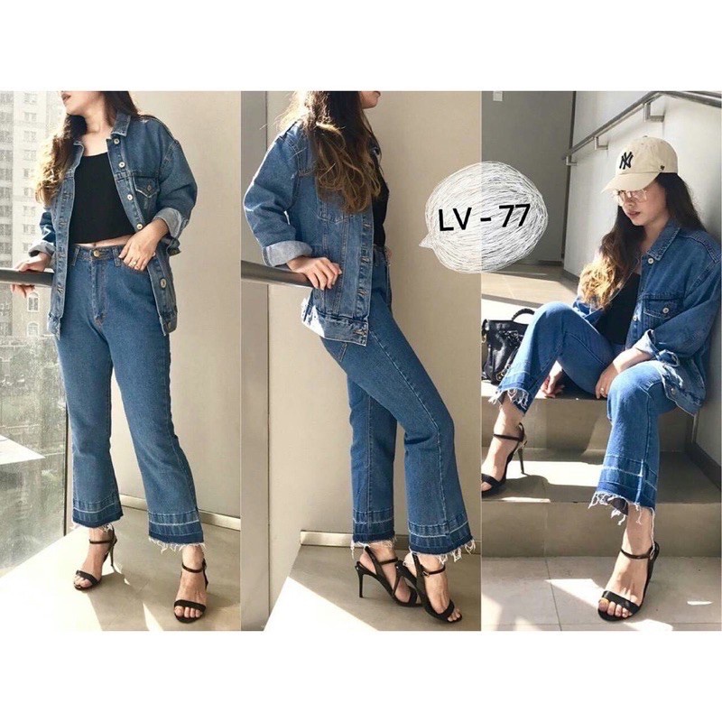 BOYFRIEND CUTBRAY JEANS FRINGER// CUTBRAY BOYFRIEND WANITA