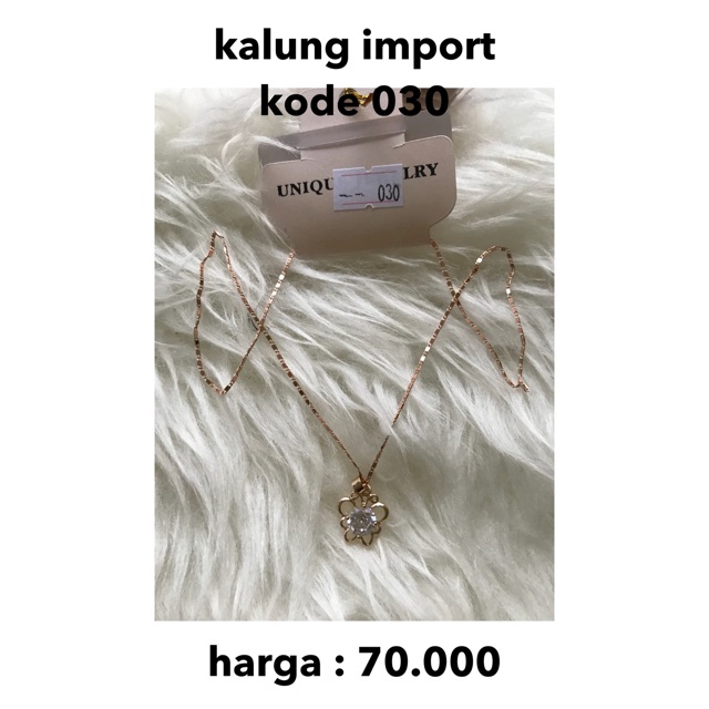 kualitas premium - kalung import thailand kode 030