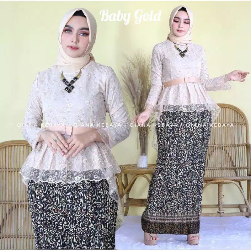 Kebaya aurora tulle 3D // kebaya pesta // kebaya pinguin // stelan kebaya