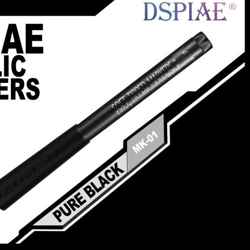 ❆ DSPIAE SOFT TIPPED MARKER ACRYLIC - PURE BLACK ☎