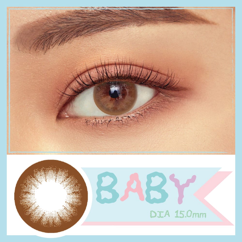 SOFTLENS BABY BY FUZZY EOS BLACK 15.0 MM NORMAL S.D -10.00