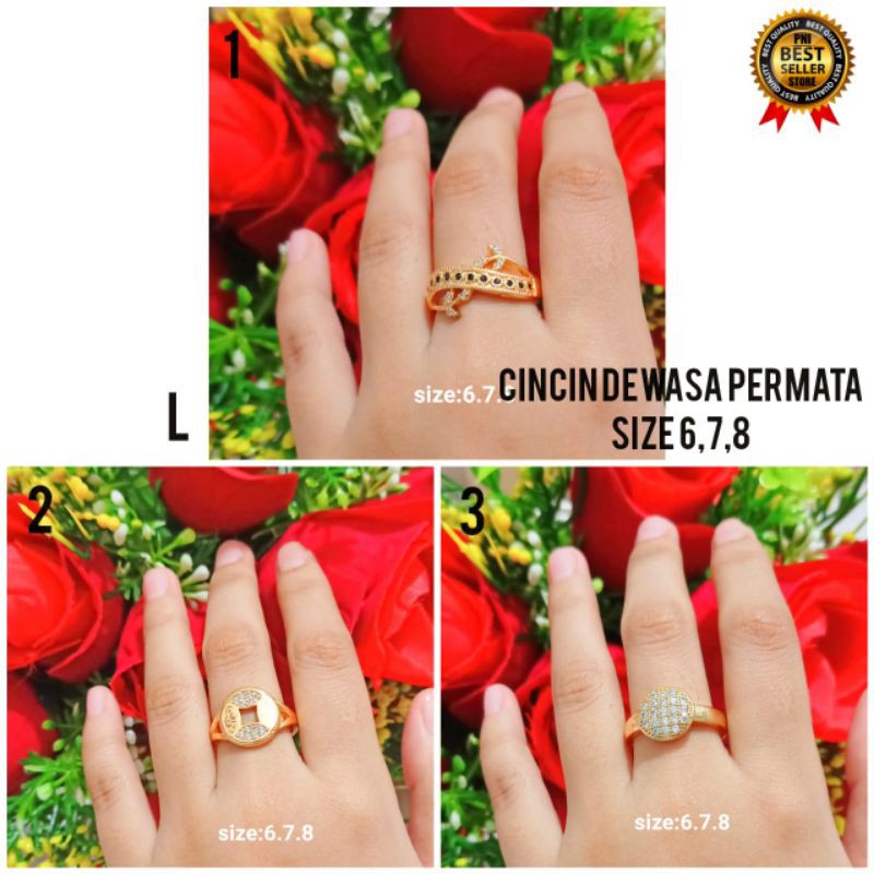 CINCIN XUPING DEWASA' TERBARU MOTIF PILIHAN LAPIS EMAS GOLD