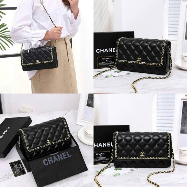 BJ15214 - BLACK - TAS PESTA CLUTCH SLEMPANG TALI RANTAI MEWAH ELEGAN IMPORT TERMURAH JAKARTA ELJ5214