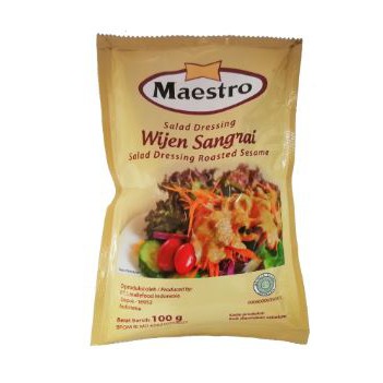 Maestro Wijen Sangrai Salad Dressing Roasted Sesame 100g - Halal