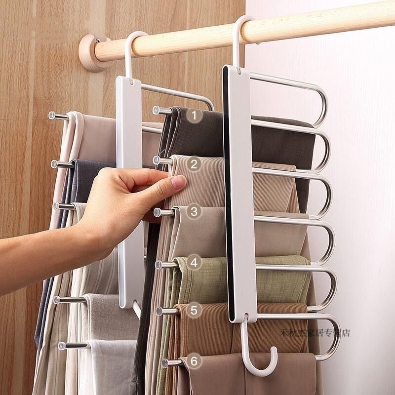 Z3 Hanger gantungan celana model baru Hanger jilbab baju sekat laci organizer lemari kamar Pekanbaru