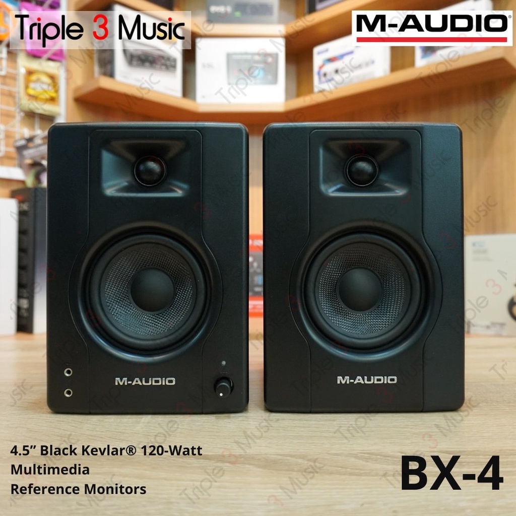 M-AUDIO BX4 BX-4 4.5 inch Pair Speaker Monitor Flat Original