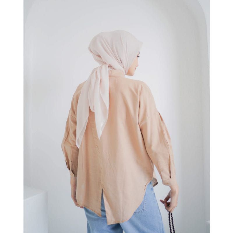 Nelka linen shirt // kemeja wanita oversize linen terbaru