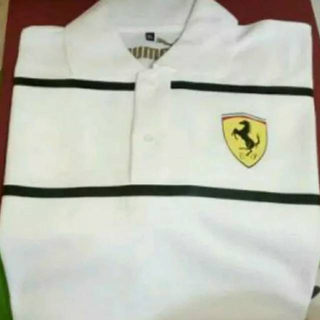 Polo Shirt Baju Ferrari