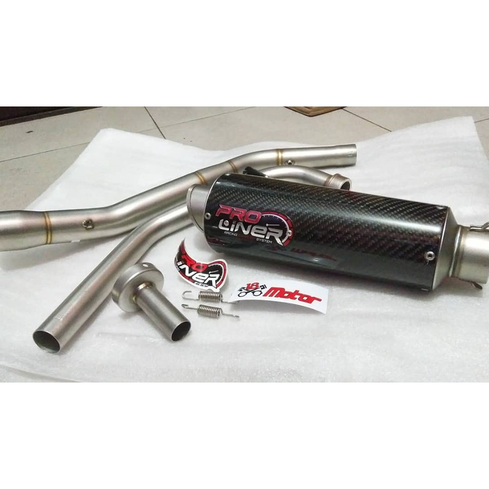 KNALPOT PROLINER HONDA ALL CBR 150R FACELIFT 2016-2018 MODE LONG CARBON