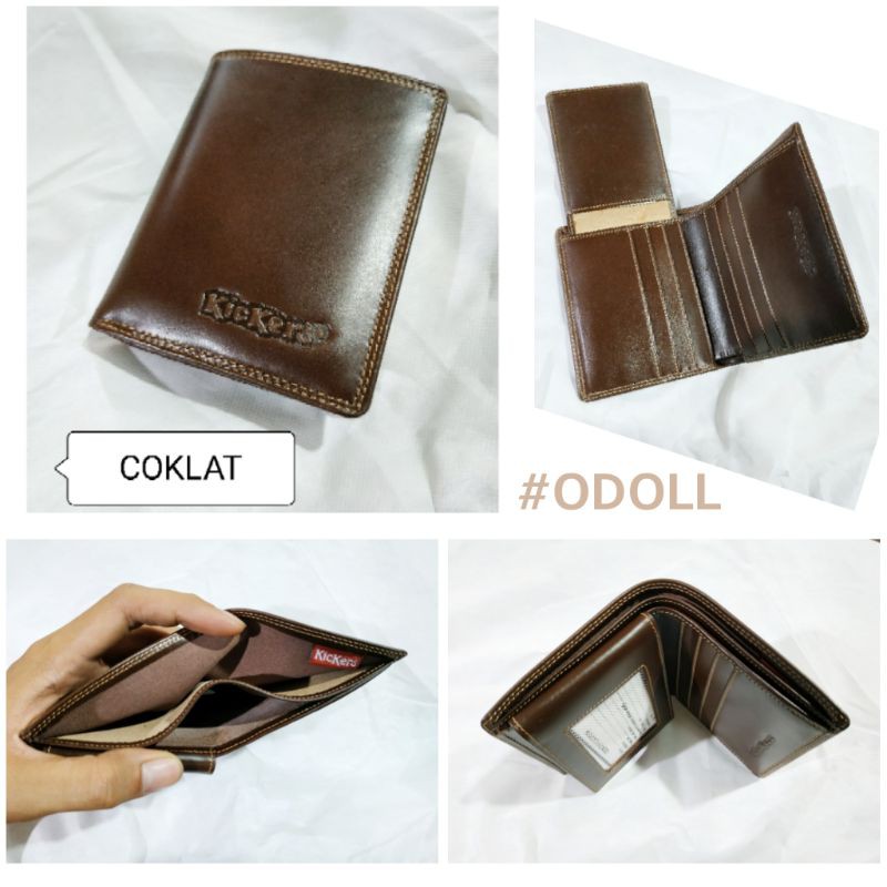 Dompet Pria Kulit Asli Model Tegak Full Kulit