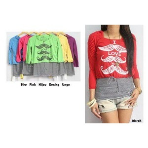 baju mustache set