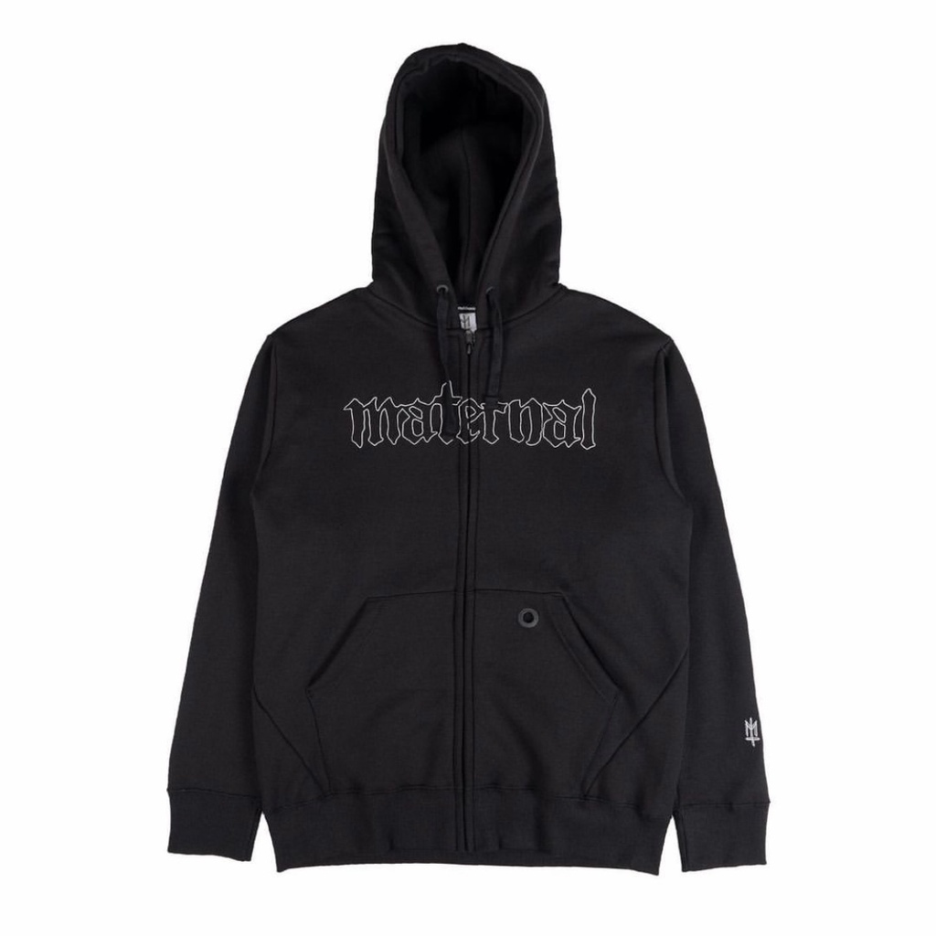ZIP HOODIE MATERNAL DISASTER LOGO OUTLINE
