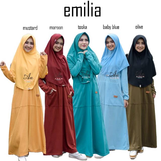 Gamis kaos daily emilia by aden
