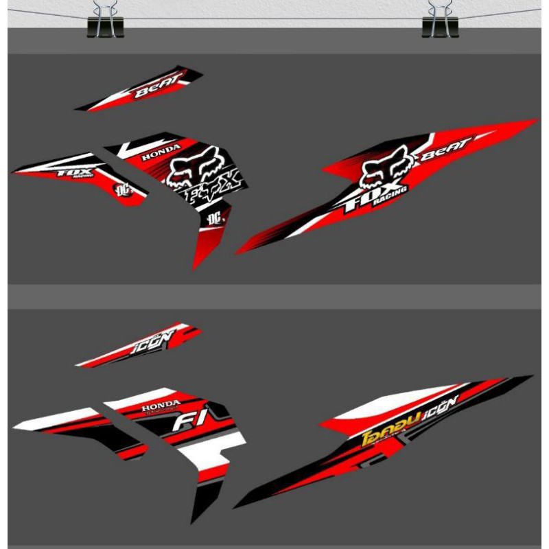 Striping Beat 2020 / Beat Street Fi All New F1 ESP CBS ISS Variasi Sticker Stiker Skotlet List Motor