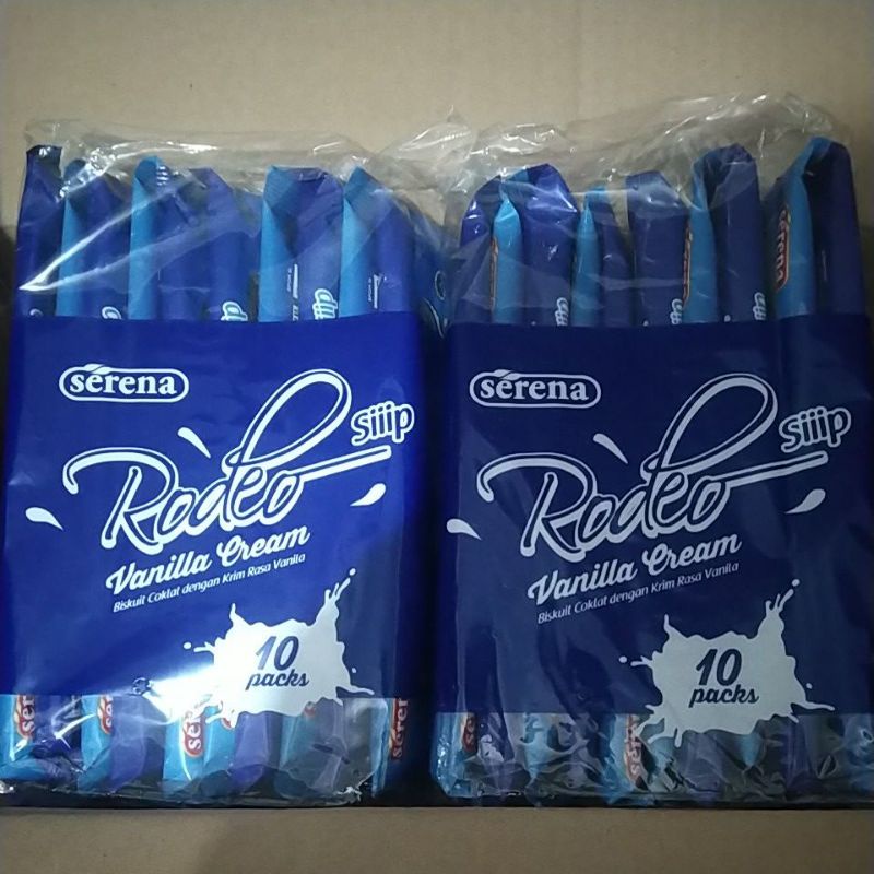 Rodeo Biskuit Vanila Cream 38gr per renceng