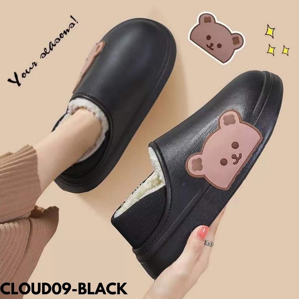 SANDAL BAIM INSOLE BULU-BULU MODEL TERBARU BAHAN RUBBER KOMBI BULU-BULU IMPORT CLOUD09