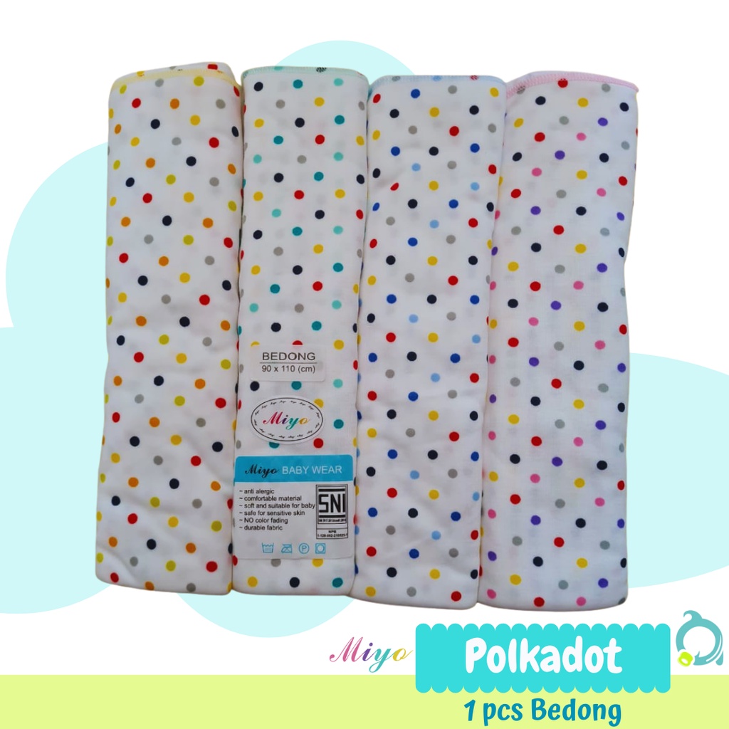 MIYO/LIBBY 1 pcs Bedong Motif / Salur/ Polkadot  ( 1 pcs )